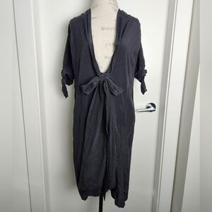 DVF Black Silk Cocktail Dress